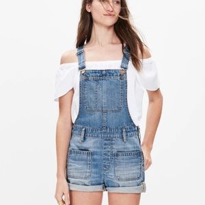 Madewell Jean Overall Cutoff Shorts- Small
